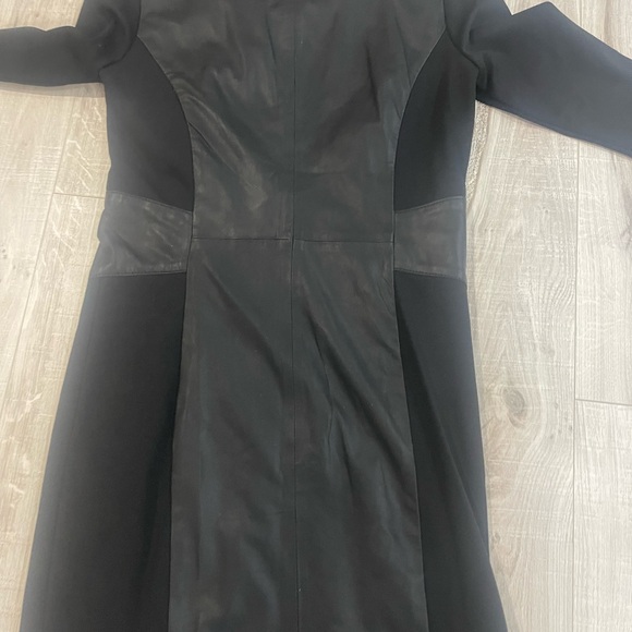 NWT SAS “Jade” black leather  dress 8 - Picture 10 of 16